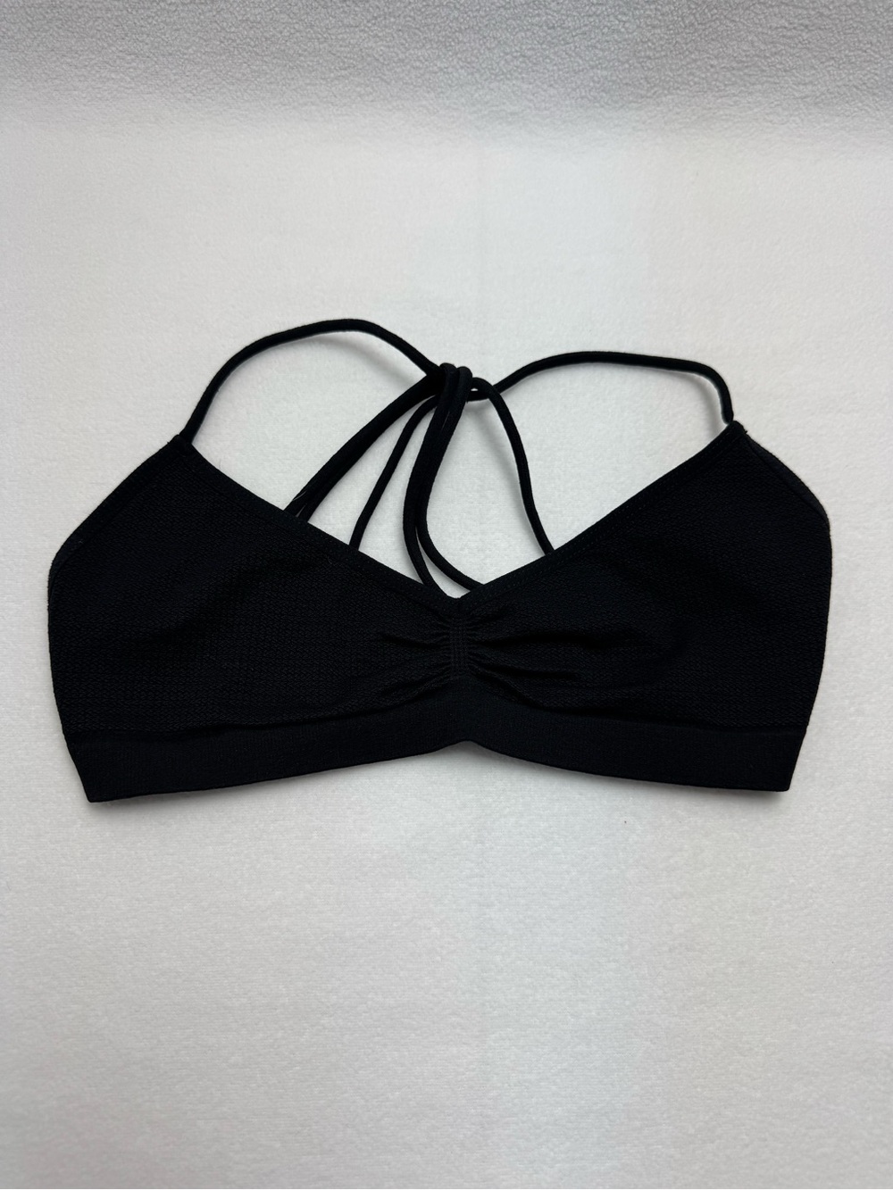 Free People Black Strappy Back Bralette